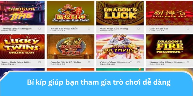 Bí kíp giúp bạn tham gia trò chơi dễ dàng